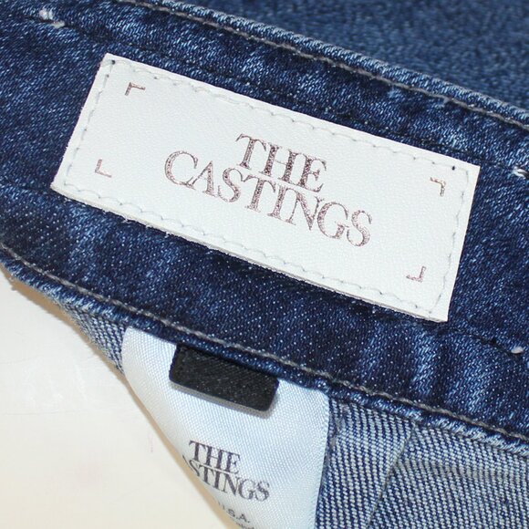 Aritzia The Casting Blue Denim  midi  woman Skirt size 8 - Picture 5 of 9